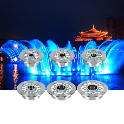 Luci soto l’acua pa ła fontana